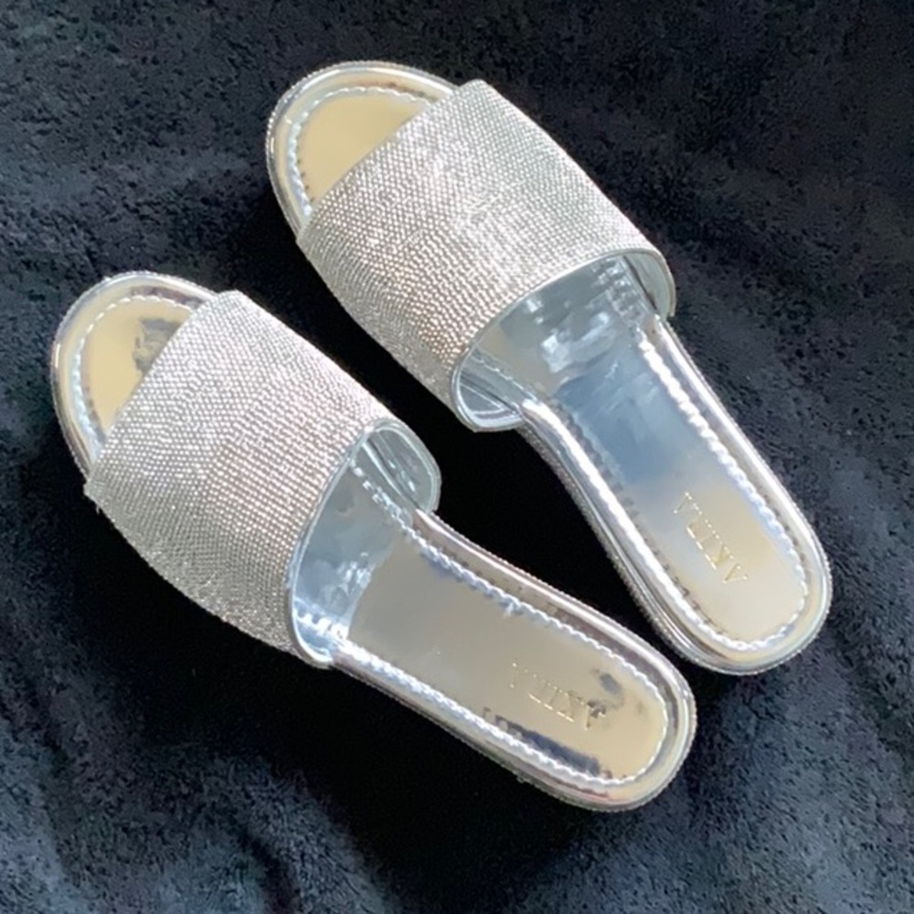 Silver Wedge Slide-one
